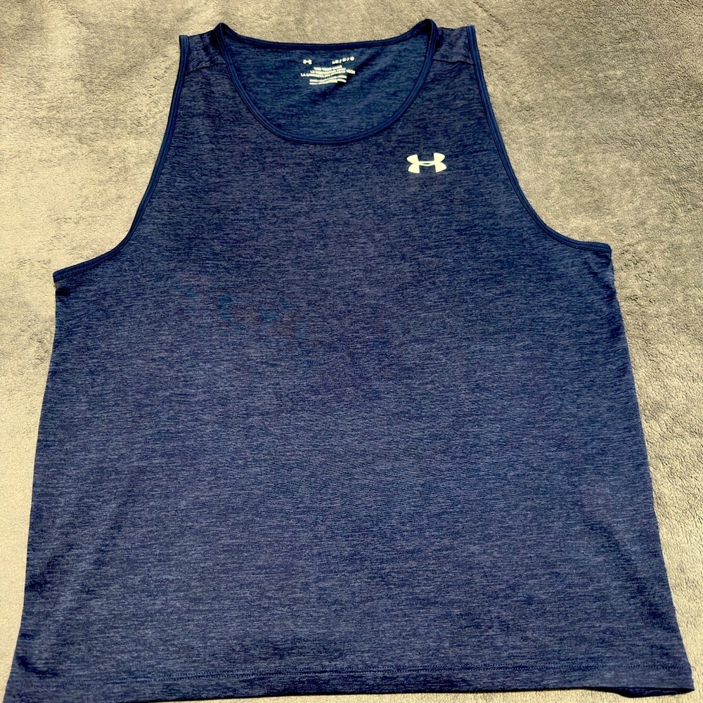 Under Armour Men's Blue Tank Top - Picture 1 of 4